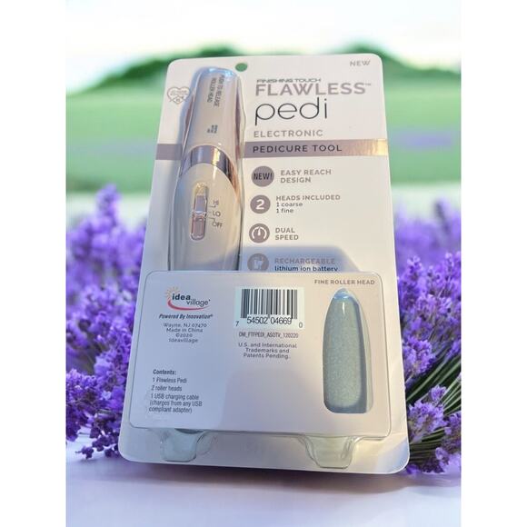 Finishing Touch FLAWLESS Pedi Electronic Rechargeable Pedicure Tool NEW - Picture 2 of 2